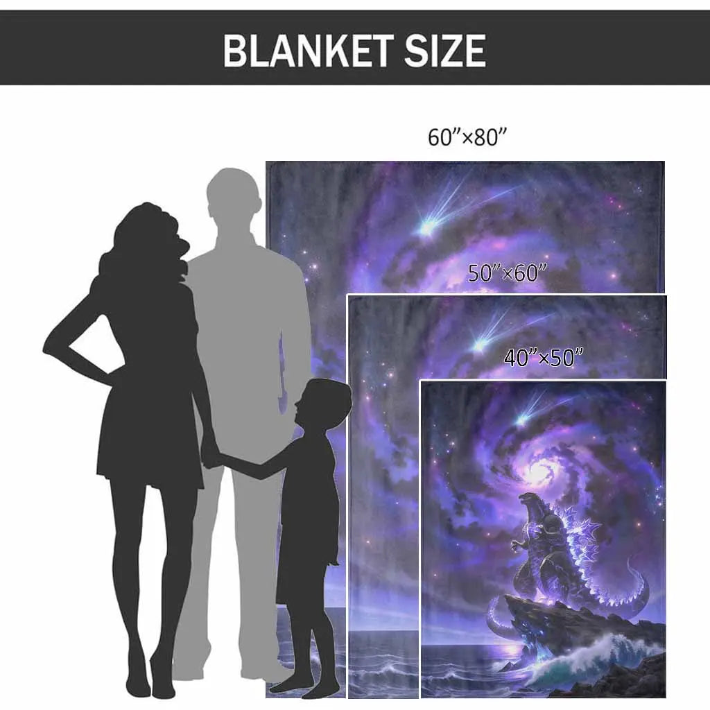 Galaxy Cosmic Dragon Antipilling Flannel Throwblanket - Nebula Sky & Ocean Cliff Fantasy Print, Ultra Soft, Warm, Breathable, Lightweight, Wrinkle Resistant, Ideal for Bedroom Decor, Holiday Gift, Fits Most Beds and Sofas (TikTok Shop Spring Glowup), Soft - View 7
