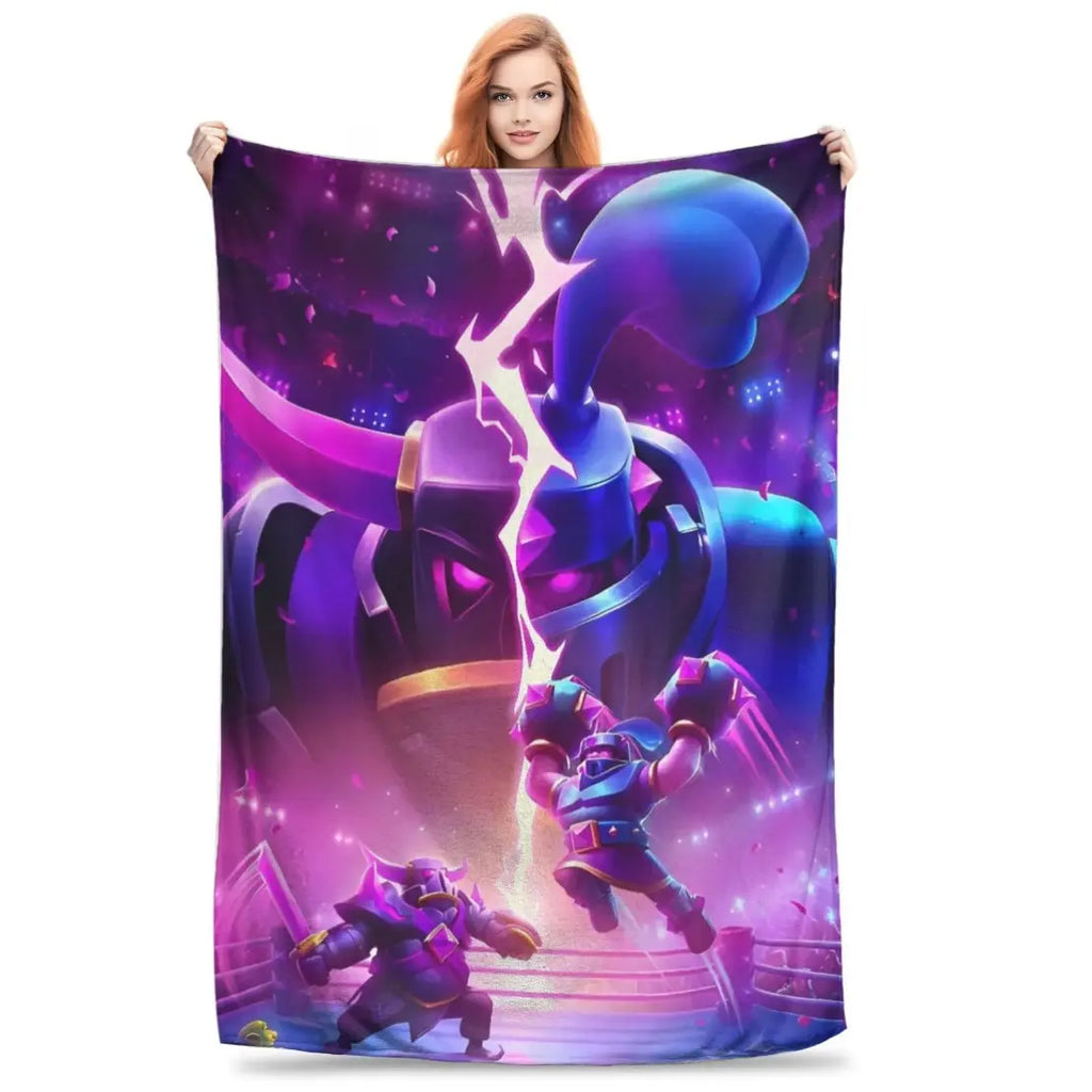 Clash Royale Game Super Soft Blanket Kids Plush Throw Blanket Street Trend Couch Bed Flannel Bedspread Sofa Bed Cover Christmas gift Dream Weave Home - View 16
