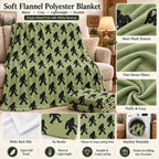 Funny Big Foot Sasquatch Gifts Blanket, Bigfoot Blanket for Men Women, Funny Birthday Unique Sasquatch Gifts, Vintage Flannel Throws Blanket for Bed Sofa Car, Gift for Him, Printed on One Side, Cozy Throw Blankets,Halloween Christmas Gift - View 5