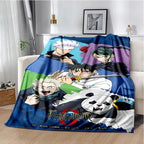 Cartoon Anime Jujutsu Kaisen Throws Blanket Super Soft Featuring Yuji,Megumi,obara and Satoru Gojo Blanket for Travel Beding Bed - View 28