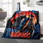 Red Dead Redemption John Marston Flannel Blanket - Premium Flannel Material Game Series Cowboy Characters Throw for Home Bedspread Decoration Mother's Day Valentine's Day Birthday Christmas Gift - View 15