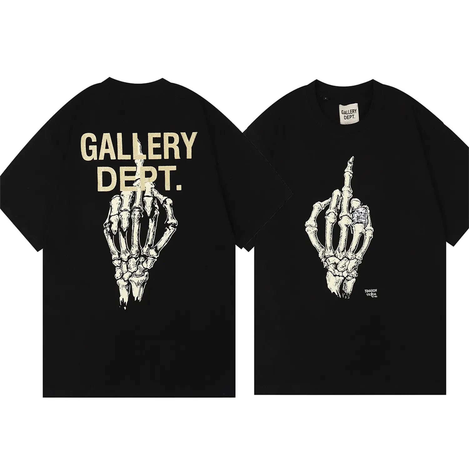 GALLERY DEPT Classic Letter Skull T-Shirt for Men & Women