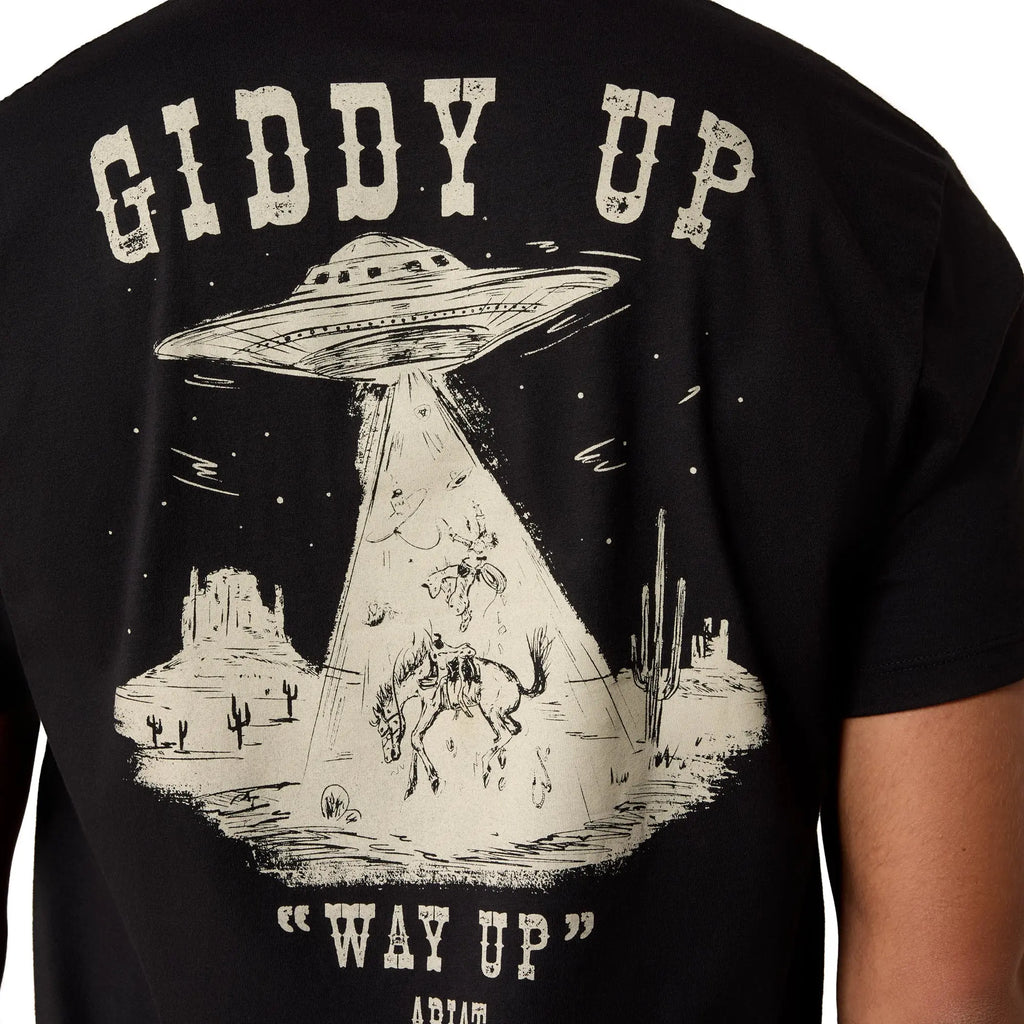 Ariat Men's Cowboy Way Up Graphic Black T-Shirt 10079500