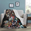 Halloween Blanket No You Hang Up Horror Movie Character Blanket Gift Serial Killers Blanket Spooky Season Couch Bed Sofa Soft Lightweight Warm Cozy Flannel Fleece Bed Blanket Microfiber Furry horror blanket Thin-style air conditioning blanket - View 6