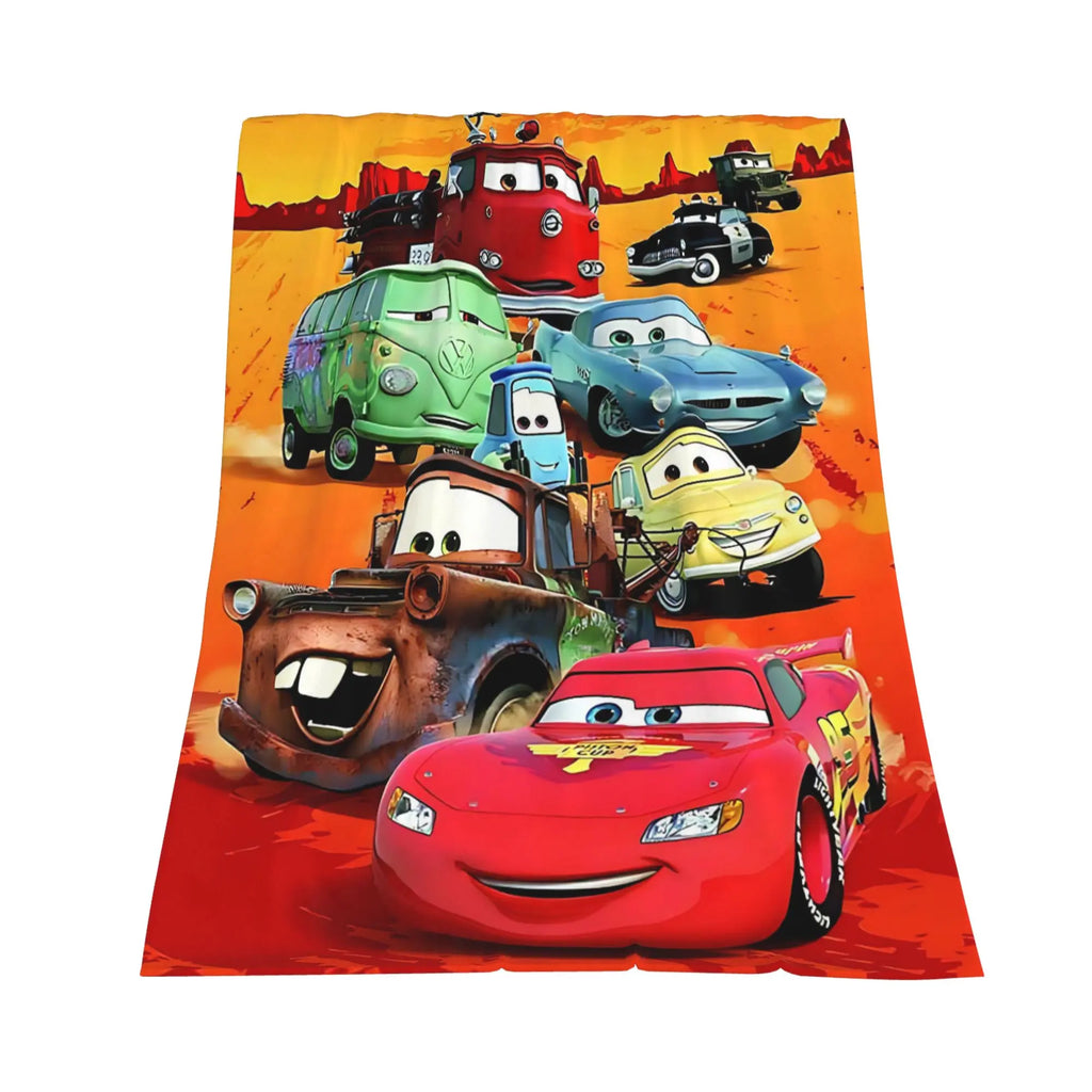 [SummerVibes] DISNEY CLASSIC Cars Movie Fleece Throw Blanket - Cartoon Design, Soft Cozy Blanket for Kids, Teens & Disney Pixar Fans, Perfect for Bed, Couch or Travel - View 4