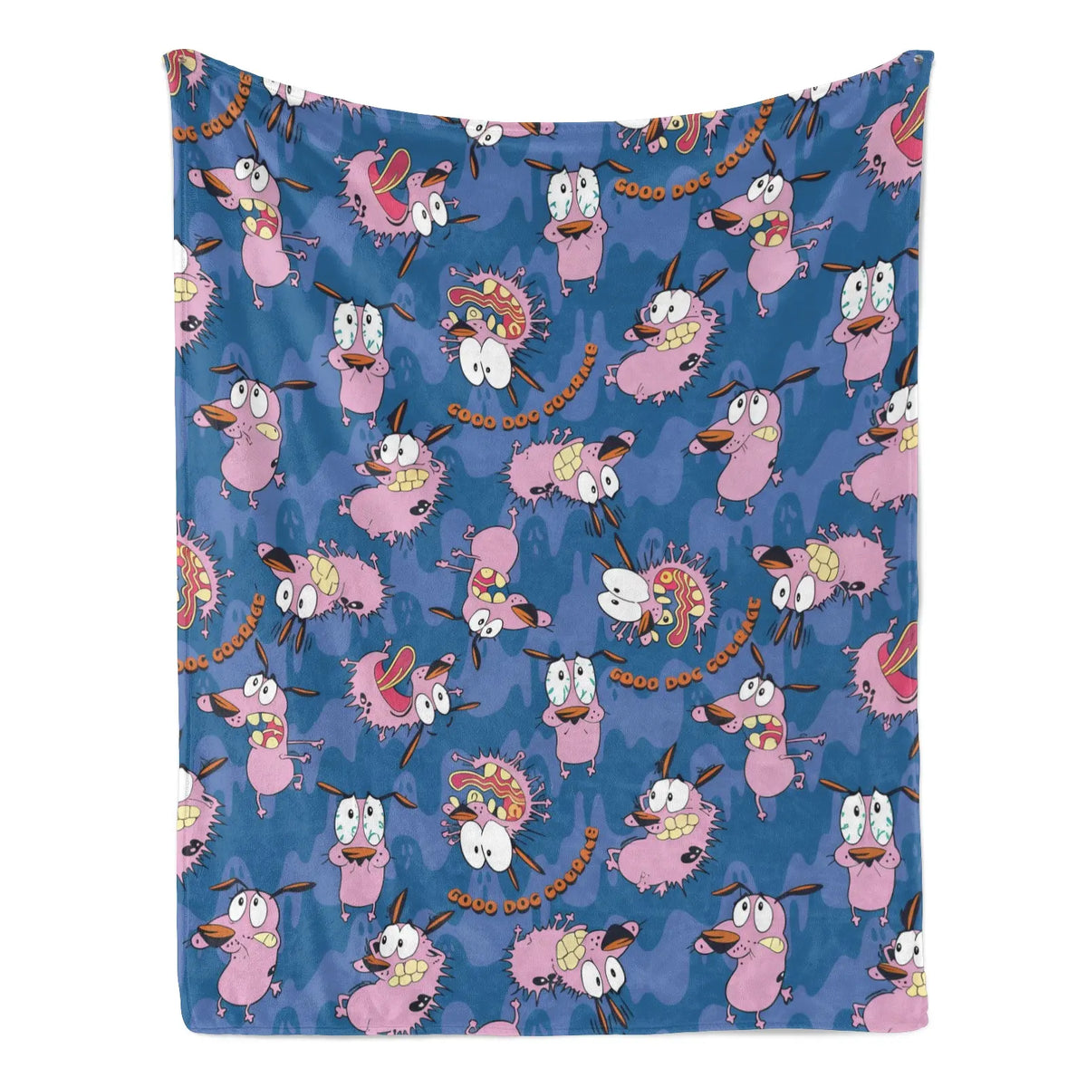 Cowardly Dog - Courage Pink Cartoon Blanket Soft Funny Throw Blanket Cozy Lightweight Plush Portable Cover Blanket For Sofa,Warm Gift For Birthday,Christmas,Multiple Blanket - View 4