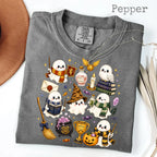 Comfort Colors Wizard Ghost Halloween Graphic Tee