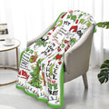 Funny Merry Christmas Flannel Throw Blanket, Funny Xmas Tree Birthday Gifts for Kids Men Women, Winter Holiday Soft Blankets for Bedding Sofa Home Decor Gift Idea - View 1