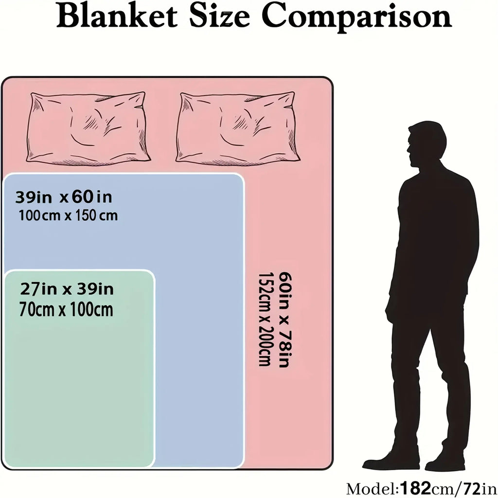 Romantic ocean style whale shark pattern warm blanket children adult nap blanket soft and comfortable suitable for all seasons - View 5