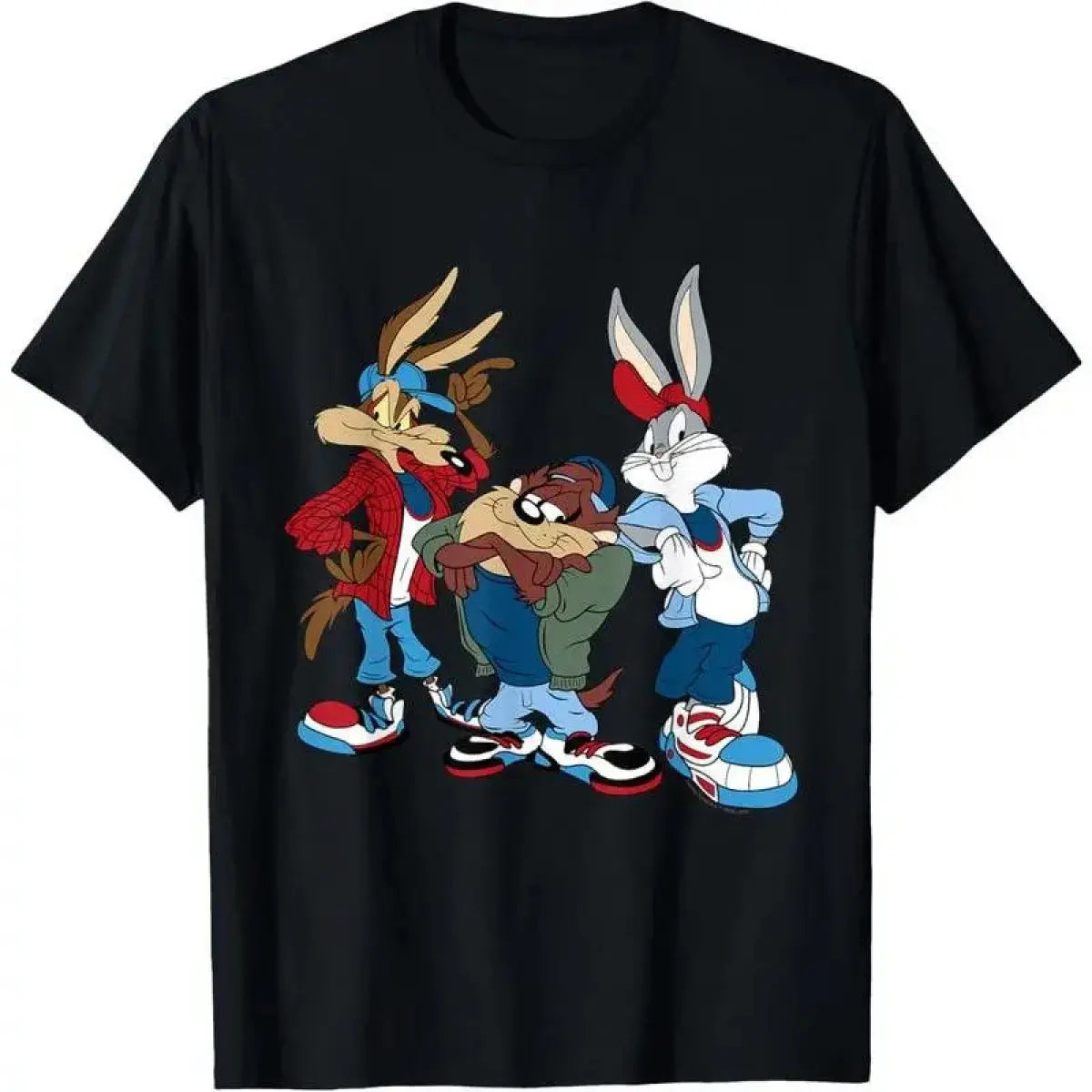 Looney Tunes Wiley Bugs Bunny Taz Unisex 100% Cotton Tee