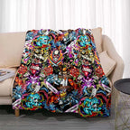 3dED- HARDY Tattoo Tiger Skull Blanket Living Room Bedroom Sofa Soft and Comfortable Warm Blanket Office Leisure Blanket - View 16