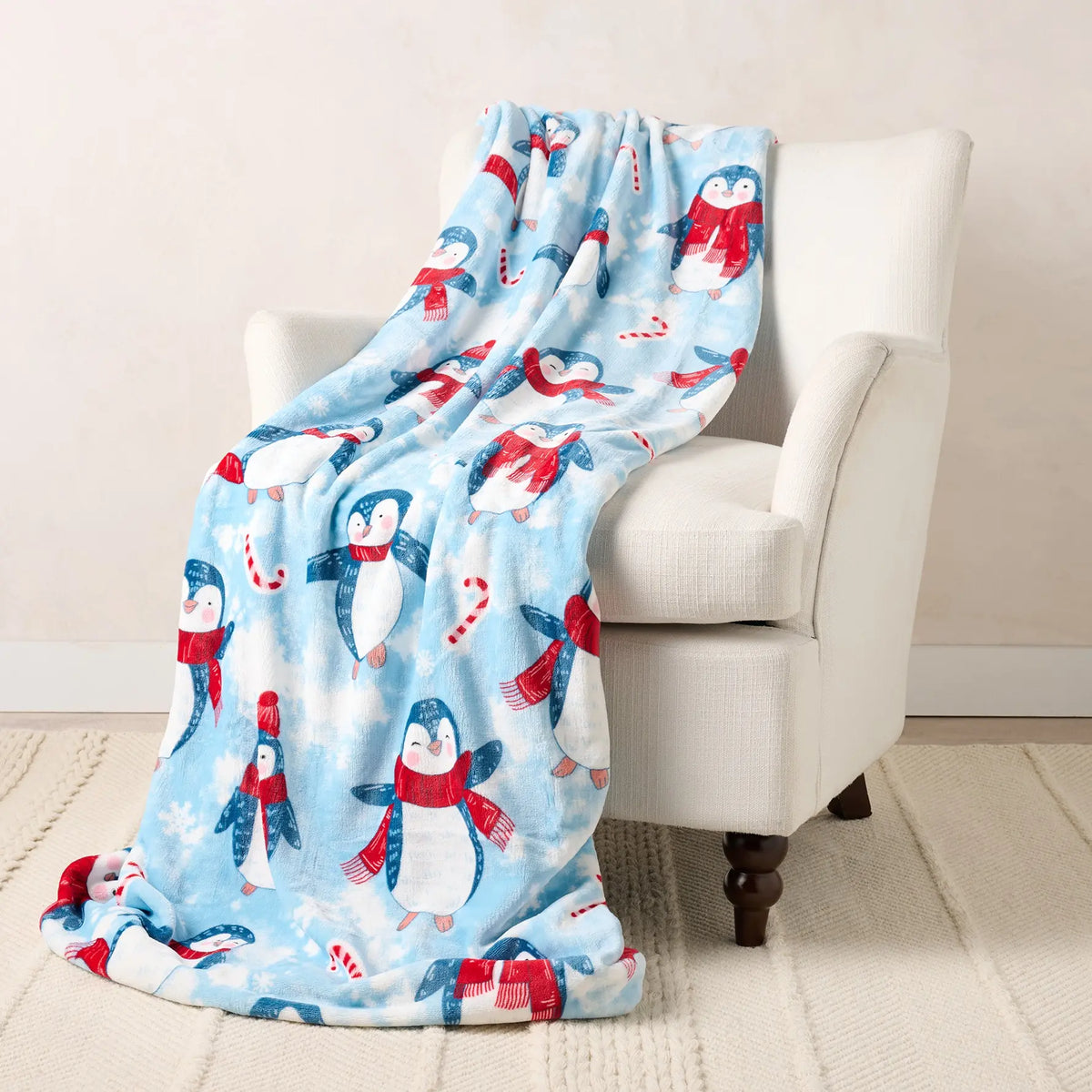 Kringle Express Oversized 60x80 Holiday Printed Throw - View 9