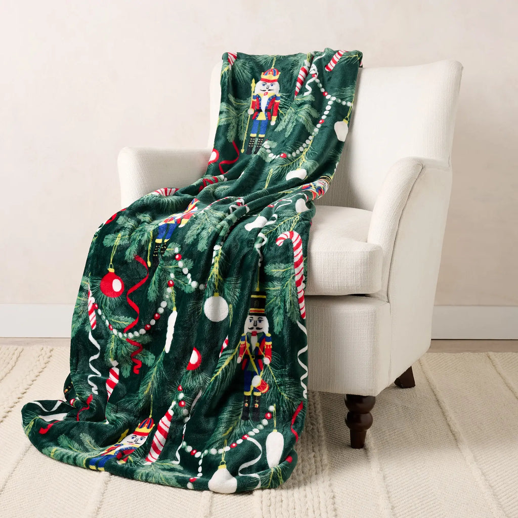 Kringle Express Oversized 60x80 Holiday Printed Throw - View 11