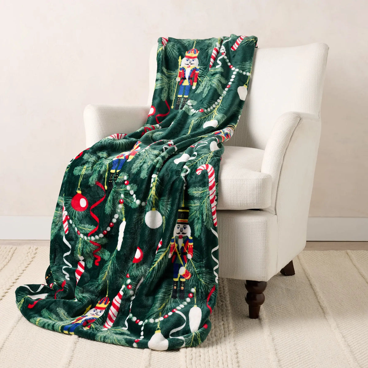 Kringle Express Oversized 60x80 Holiday Printed Throw - View 11