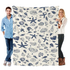Romantic ocean style whale shark pattern warm blanket children adult nap blanket soft and comfortable suitable for all seasons - View 13