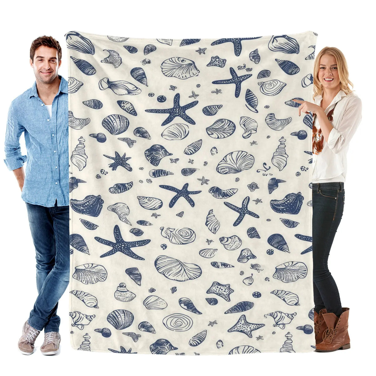 Romantic ocean style whale shark pattern warm blanket children adult nap blanket soft and comfortable suitable for all seasons - View 13
