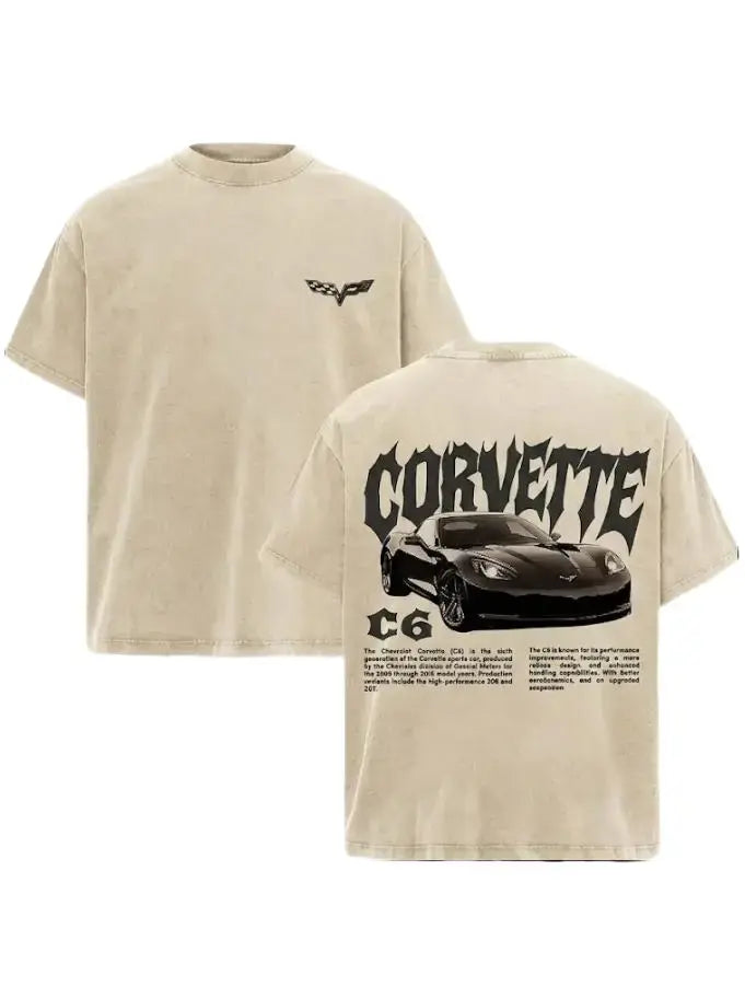 Oversized Corvette C6 Graphic T-Shirt for Men and Women