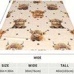 Cute Highland Cow Pattern Flannel Fleece Blanket, Soft Warm Nap Throw for Sofa & Bed, Lightweight Cozy Blanket for Home & Office, Multifunctional Fluffy Blanket, Decorative Gift #GLOBAL PICKS - View 7