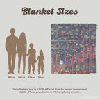 Totoro Flannel Throw Blanket - 60×80in Bed Cover, Whimsical Fantasy Animation Theme, Wrinkle-Resistant, Anti-Pilling Enchanted Forest Print, Super Soft Breathable, Built to Last Daily Use Home Textile, Ideal Gift for Animation Lovers - View 5
