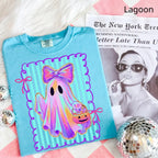 Comfort Colors Preppy Halloween Ghost Cotton Tee Unisex