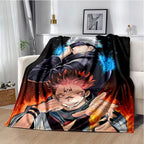 Cartoon Anime Jujutsu Kaisen Throws Blanket Super Soft Featuring Yuji,Megumi,obara and Satoru Gojo Blanket for Travel Beding Bed - View 8
