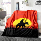Red Dead Redemption John Marston Flannel Blanket - Premium Flannel Material Game Series Cowboy Characters Throw for Home Bedspread Decoration Mother's Day Valentine's Day Birthday Christmas Gift - View 11
