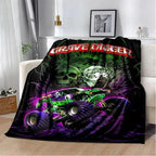 Soft Funny Throw Blanket M-Monster Jam Flannel Blanket - Soft and comfortable, with fashionable print design, suitable for daily use and gift giving (birthdays, Christmas, Thanksgiving) B-4 - View 11