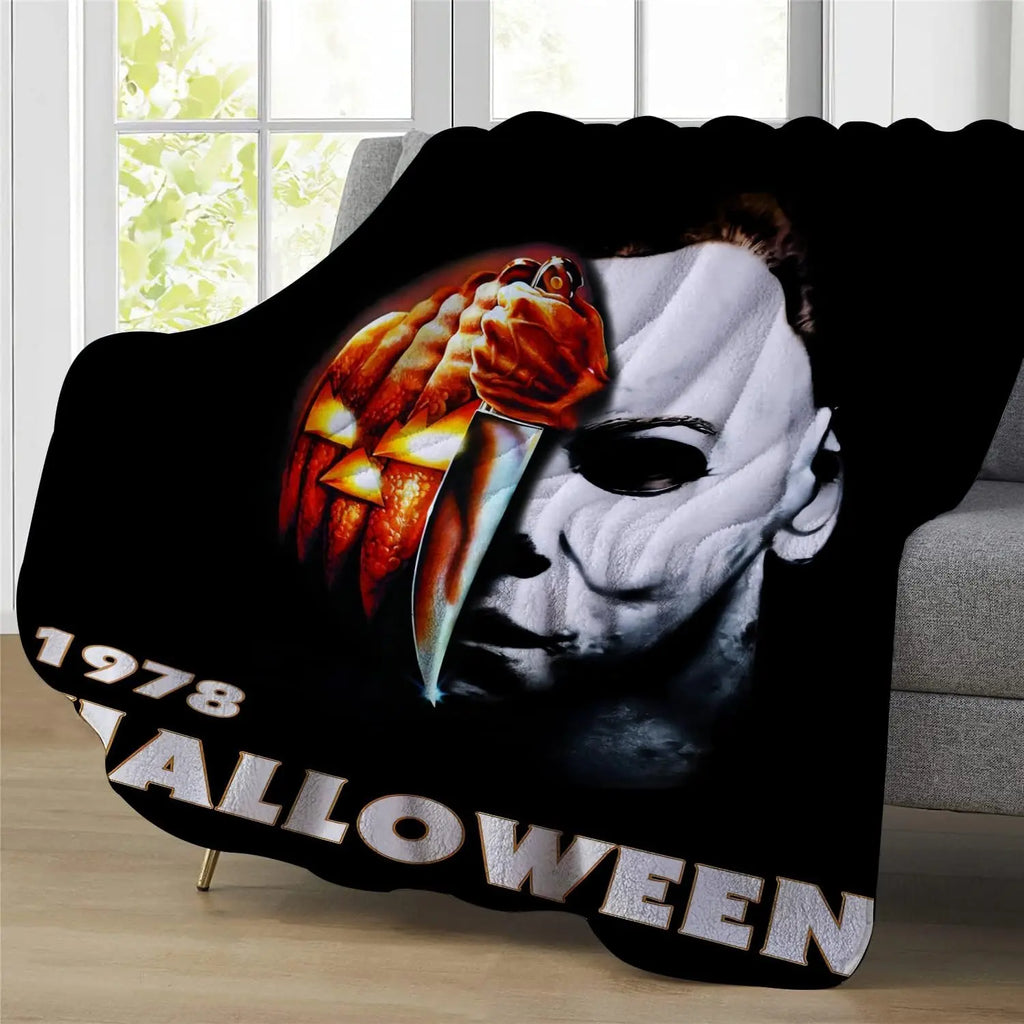 SPXUBZ Blanket Halloween Blanket Horror Movie Blanket Flannel Fleece Throw Blanket for Kids Adults Bedding - View 7