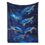 Soft Plush Warm Turtle Print Flannel Animal Blanket - Ideal for Sofas & Beds, Perfect Gift for Family & Self, Multiple Sizes Available, Soft Blankets - View 6