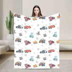 [SummerVibes] DISNEY CLASSIC Soft Funny Cars‌ Throw Blanket Route 66 Cars Blanket, Home Bedroom Decor - View 1