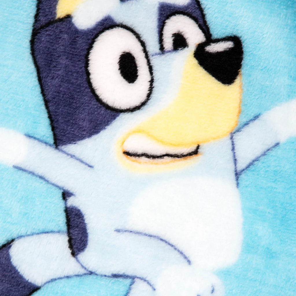 Jay Franco Bluey Dance Party Bedding Set Pack - Super Soft 40x50 in Cartoon Theme Blanket, 11" Hug Buddy, Spot Clean Pillow, Ideal for Guest Room Use & Gifting - View 6