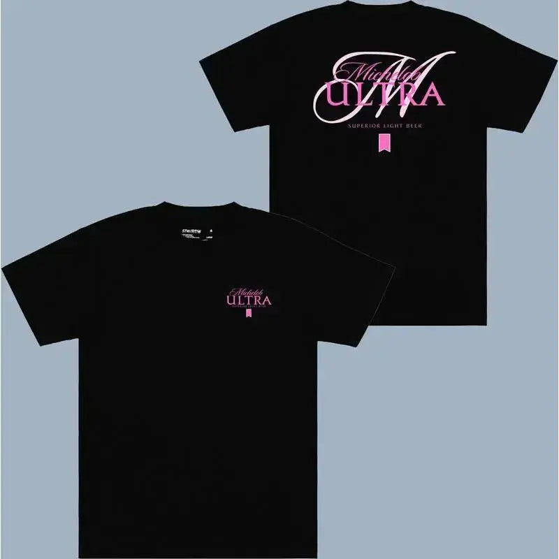 Michelob Ultra Pink Color T-Shirt 2 Side Unisex