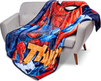 Marvel Spider-Man Blanket Crouched Action Stance 60 x 80" Silk Touch Back Throw - View 5