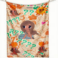 Soft Flannel Warmth & Relax Throw Blanket with Mañana Será Bonito Graffiti Art, Cartoon Pattern, Machine Washable - Ideal for Home Bedroom, Outdoor Camping, Warmth Throws, Relax Throws - View 10