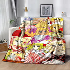 2025 New Style Candy Candy Girl Cartoon Anime Soft Plush Blanket,Flannel Throw Blanket Polyester Blanket for Living Room Bedroom Sofa Kid Gift - View 9