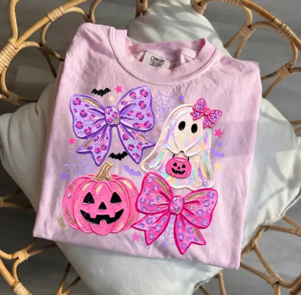Comfort Colors Preppy Ghost Coquette Shirt Cotton Tee