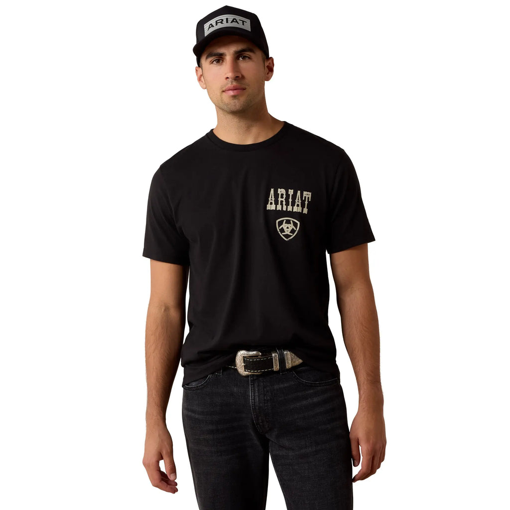 Ariat Men's Cowboy Way Up Graphic Black T-Shirt 10079500