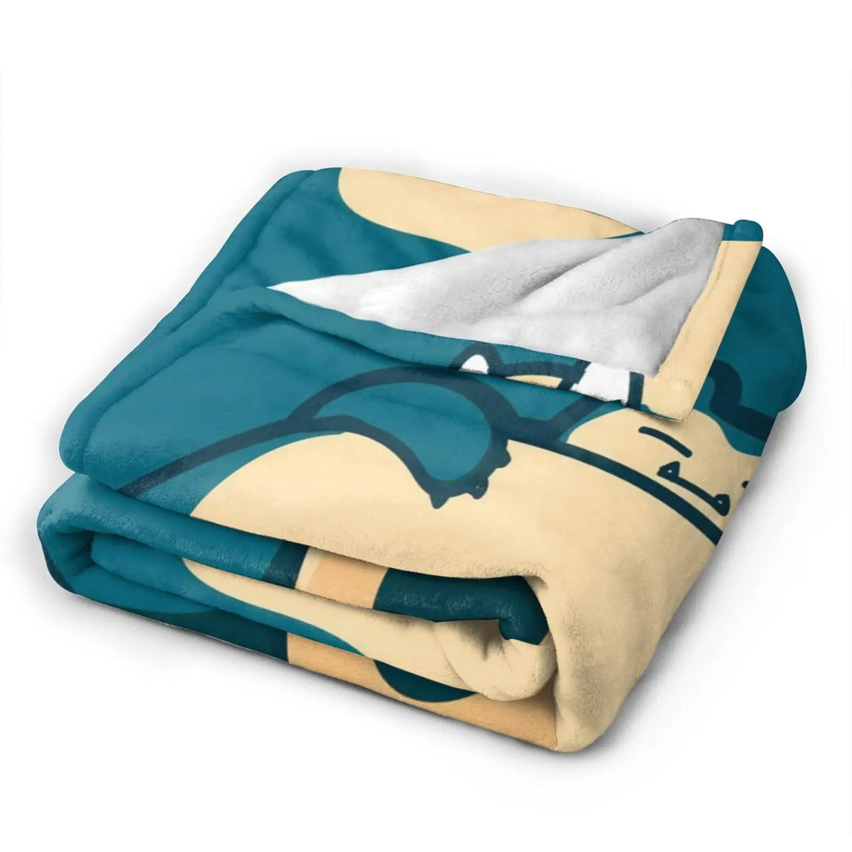 Snorlax Cartoon Blanket Ultra Air-conditioning quilt, soft and thin style Flannel Throw Blanket Warm Cozy Fleece Blankets Gifts for Kids Boys Girls Travelling Camping Sofa Bed 50"x40" - View 4