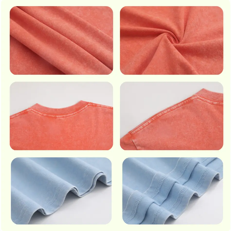 Holafish Heavyweight Cotton Streetwear T-Shirt with Acid Wash