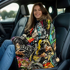 Ultra-Soft Anime Print Flannel Throw Blanket Home Sofa Bedroom Dorm Couch Office Car Travel Blankets Gift for Men Women Boys Girls - View 6