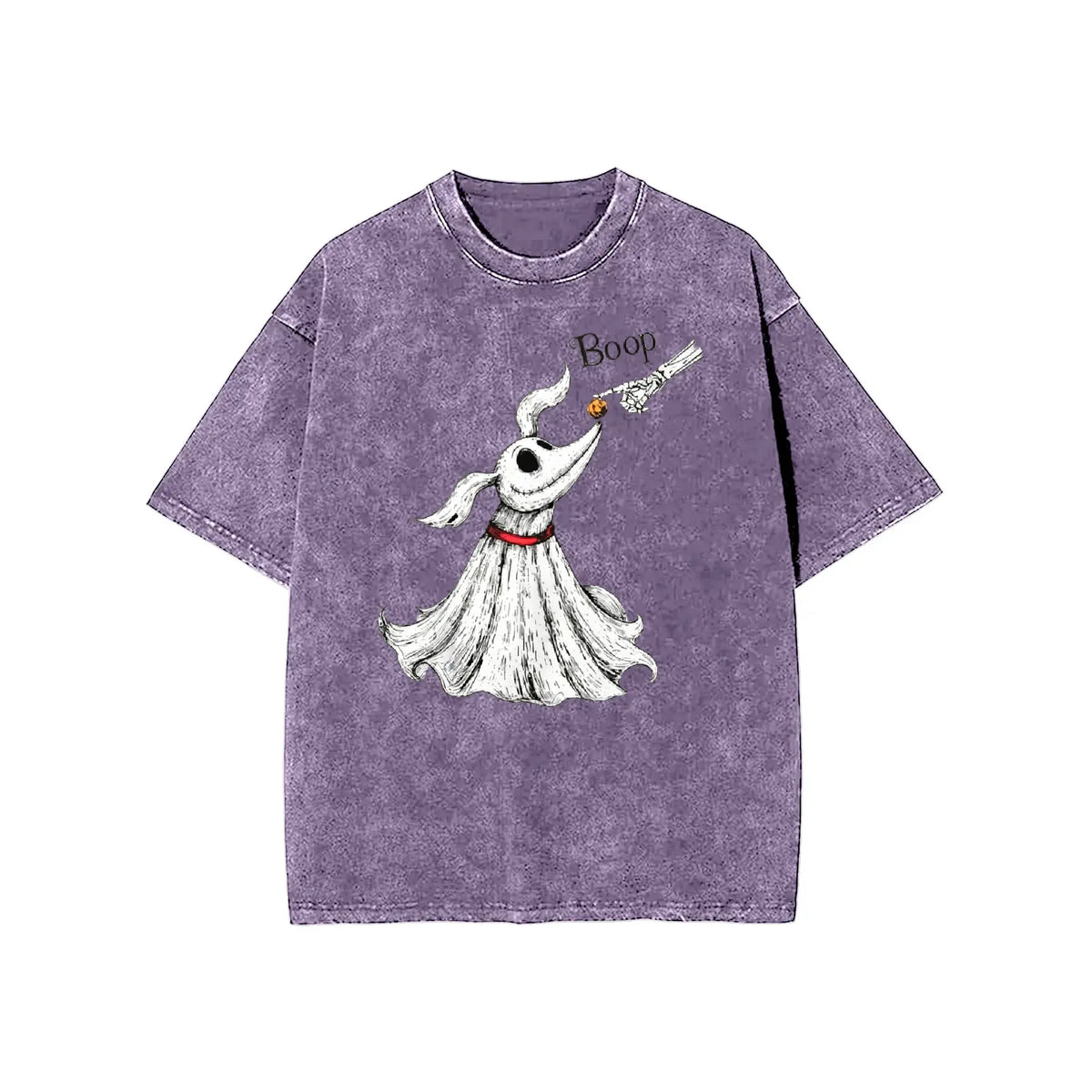 Zero Dog Boop Skeleton Hand Funny T-Shirt, Halloween Trip Tee, Nightmare Before Christmas Matching Shirt - View 12