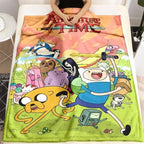 Adventure Time Cartoon Characters Flannel Blanket Large Size Ultra Soft Warm Lightweight Cozy Throw Blanket Perfect For Bed Sofa Living Room Office Camping Travel Gift Birthday Christmas For Fans Boys Teens Her - View 6