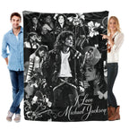 Michael Jackson King Of Pop Vintage Flannel Throw Blanket - Ultra Soft, Cozy Warm - for Bedroom, Couch, Travel - Perfect Gift for Pop Fans, Gifts for Him - Aesthetic Room Decor - View 13