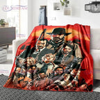 Red Dead Redemption John Marston Flannel Blanket - Premium Flannel Material Game Series Cowboy Characters Throw for Home Bedspread Decoration Mother's Day Valentine's Day Birthday Christmas Gift - View 24