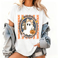 [100% Cotton]Coffee Ghost Tee Halloween Coffee Lover Tee Spooky Graphic Tee Ghost Shirt Fall Shirt Cute Halloween Tee