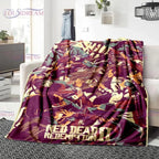 Red Dead Redemption John Marston Flannel Blanket - Premium Flannel Material Game Series Cowboy Characters Throw for Home Bedspread Decoration Mother's Day Valentine's Day Birthday Christmas Gift - View 14