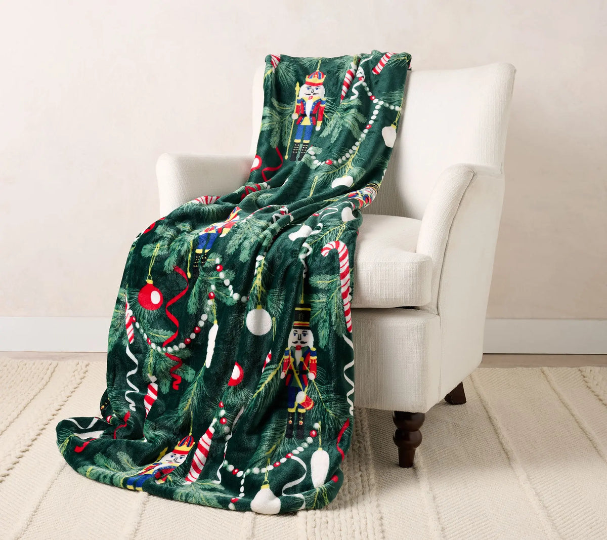 Kringle Express Oversized 60x80 Holiday Printed Throw - View 1