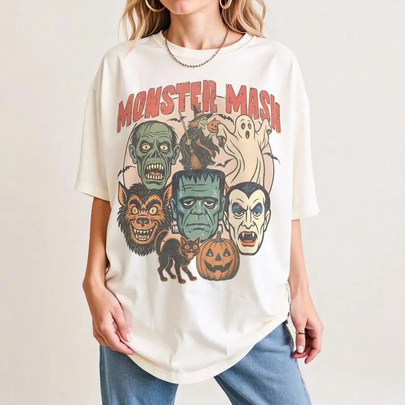 Monster Mash Halloween Graphic Tee, Comfort Colors