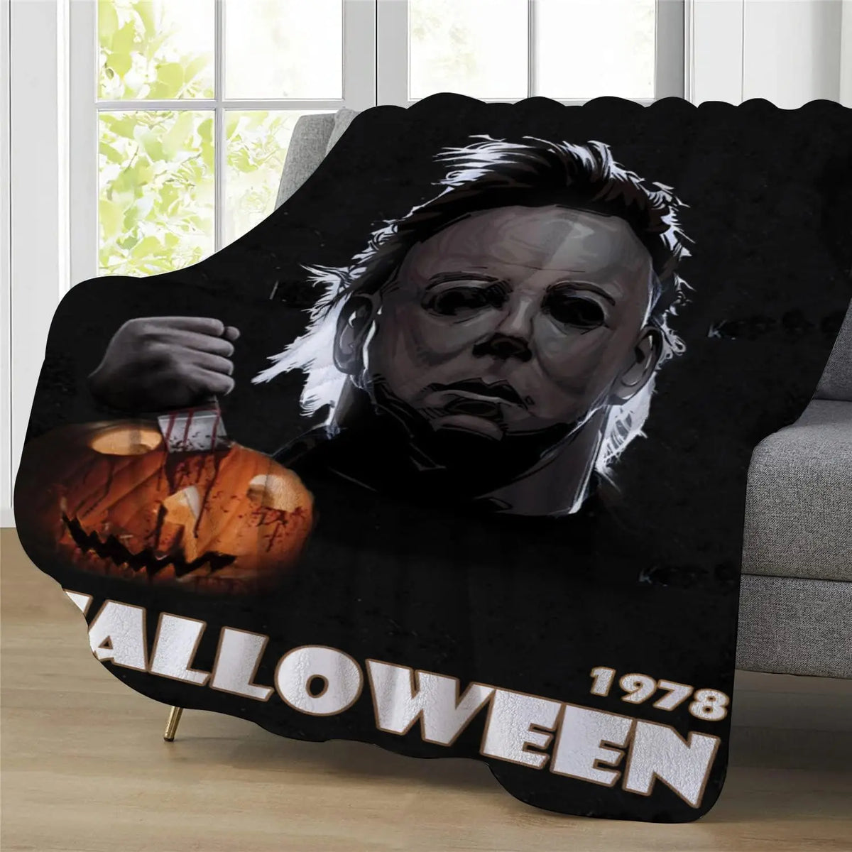 SPXUBZ Blanket Halloween Blanket Horror Movie Blanket Flannel Fleece Throw Blanket for Kids Adults Bedding - View 12