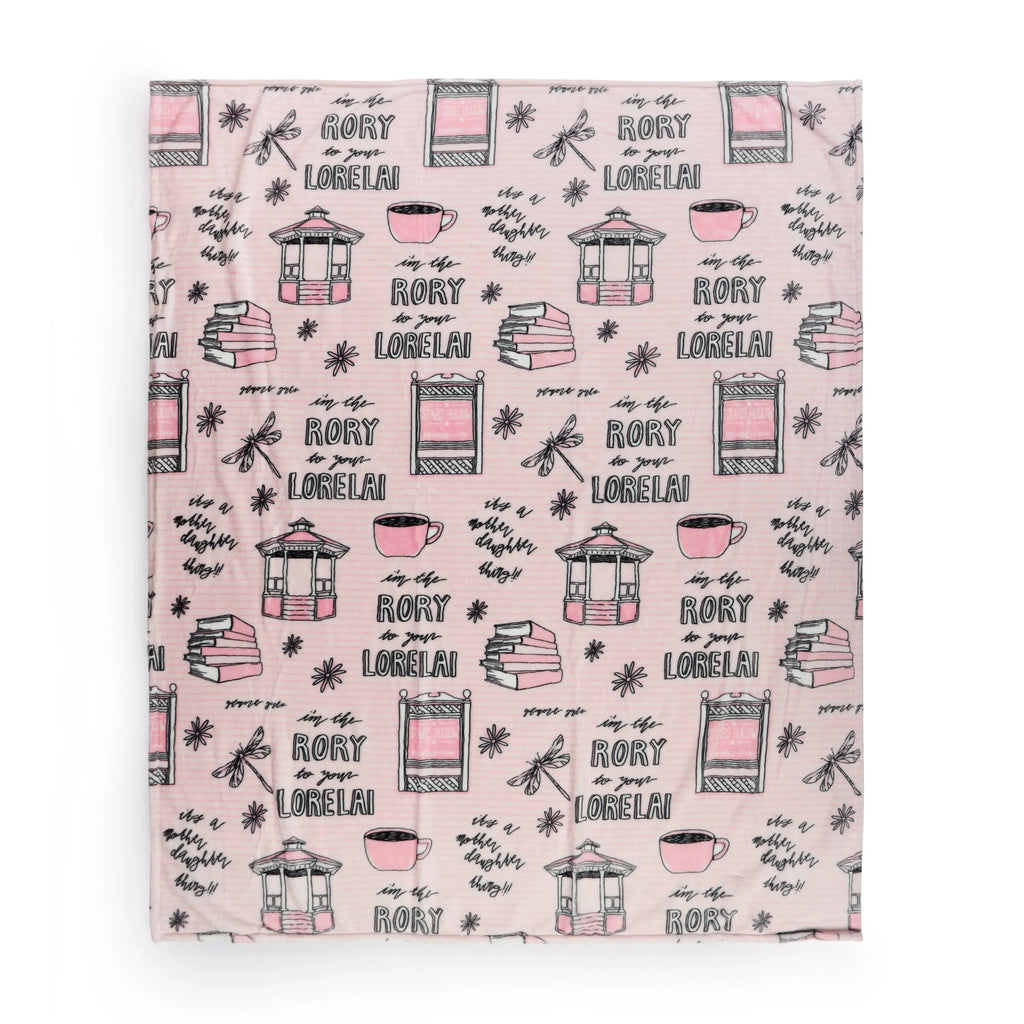 Jay Franco Official Warner Bros Gilmore Girls Super Plush Large Throw Blanket - 60x70 in, 60x90 in, Soft Fabric, Bedroom Bedding, Room Decor, Home Movie Night Cozy Setup, Stars Hollow Gift for Fans - View 10
